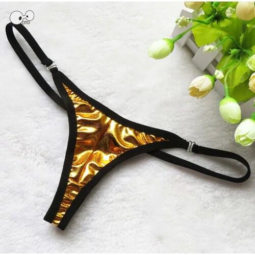 Sexy Women Shiny G-String Brazilian Bikini Thongs Hot Beach Wear Swimwear Panties Summer Swimsuit Bottom Clubwear T-Back