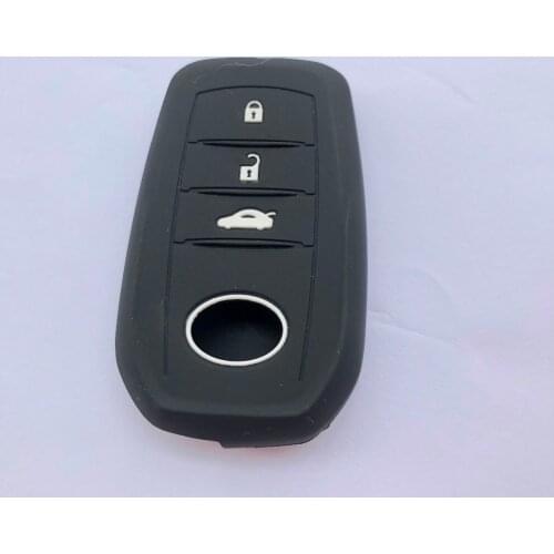 3 Button Silicone Remote FOB Shell Cover Case For Toyota Car Key Holder Camry Highlander Riez 86 Hilux Innova Fortuner Rav4