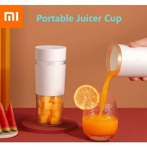 Xiaomi Portable Juicer Cup 300ML Mini Juice Blender Wireless Fruit Food Processor USB Grinder Blenders Electric Kitchen Tools