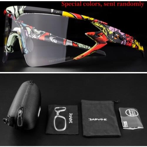 Kapvoe Outdoor Women Photochromic Cycling Glasses Sport Cycling Glasses Mountain Bike Cycling Sunglasses Glasses Gafas Ciclismo
