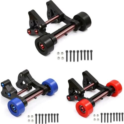 138.6mm Black/Blue/Red Durable Remote Control Toys Head-up Wheel for KRATON Metal Material Parts 138.6mm