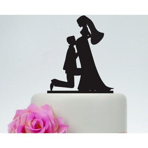 Family wedding cake topper, Pregnant Bride and Groom Silhouette Cake Topper, Unique topper, Rustic Cake Topper Supplies