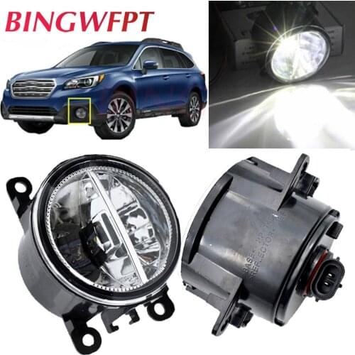 1Pair Fog Light LED Fog Lamp Daytime Running Light 12V For Subaru Outback 2.5L H4 2010 2011 2012 For Subaru XV 2013-2014