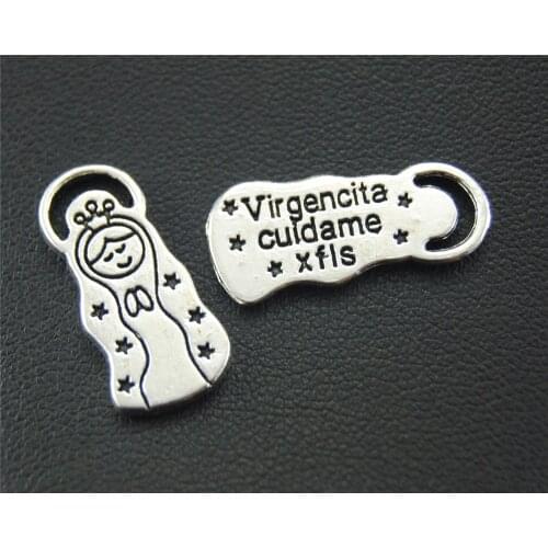 10pcs Silver Color Baby Angel Charm Handmade Charms Pendants Jewelry Findings 22x10mm A1824