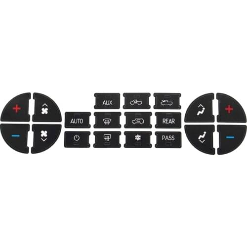 10 x AC Button Repair Kit Dash Replacement for Chevrolet 07-13 Vehicles Decal Stickers