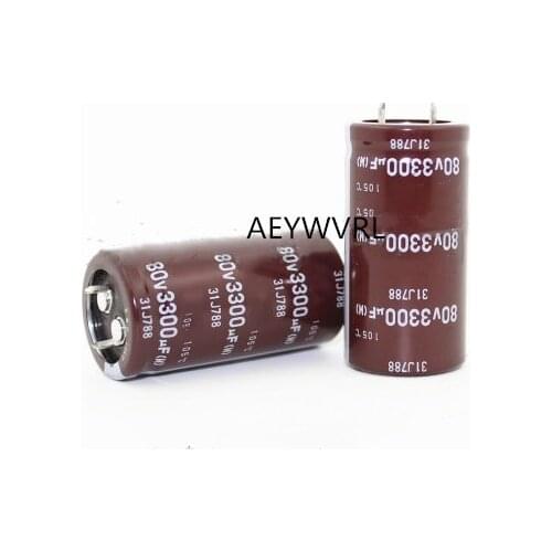 12PCS-2PCS Electrolytic Capacitor 3300UF 80V 80V3300UF 25*50MM