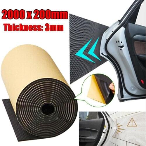 200*20*0.3cm Car Door Protector Garage Rubber Wall Safety Guard Bumper Sticker