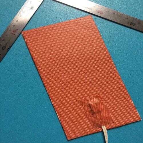 150X100mm120W 220V, w/ 90 Deg C thermostat, Universal Flexible Silicone Heater Pad/Element Engine Oil Pan Heater Engine Crankcas