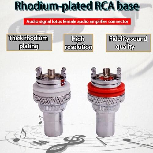 Free shipping YYAUDIO 805-2.5R RCA socket Cinch RCA RCA plugs lotus seat