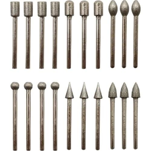 Diamond Glazier Taşcı Engraving Milling Grinding End Set 20 Piece 461496829