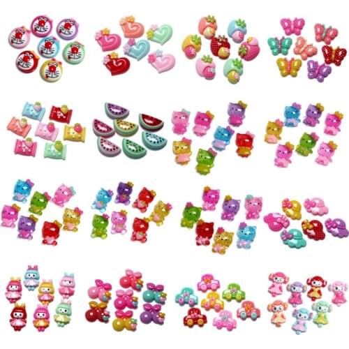 50Pcs Mixed Resin Style Decoration Crafts Kawaii Beads Flatback Cabochon Embellishments For Scrapbooking DIY Accessories