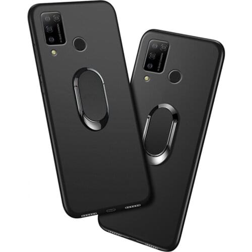 Cover For Doogee N20 Pro Case Red Blue Black Classic Finger Ring 360 Degree Rotation Soft Silicon