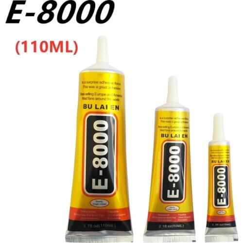 E8000 110ml Strong Liquid Glue Clothes Fabric Clear Leather Adhesive Jewelry Stationery Phone Screen Instant Earphone