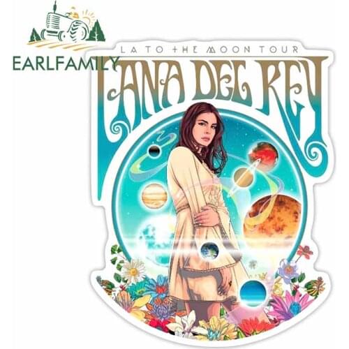 EARLFAMILY 13cm x 10.6cm for Lana Del Rey Fanart Car Stickers Anime Waterproof 3D DIY Decal Custom Printing Bumper Window Decor