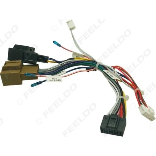 FEELDO 10Pcs Car 16pin Audio Wiring Harness For Chevrolet MALIBU XL 2016 Stereo Installation Wire Adapter