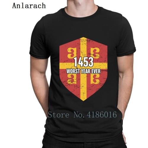 1453 Byzantine Empire Constantinople T Shirt HipHop Top Weird Customize Spring Tshirt Men Newest Anti-Wrinkle Cotton Letter