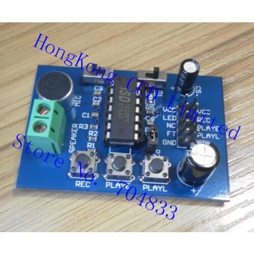 ISD1820 voice board voice module sound module onboard microphone recording