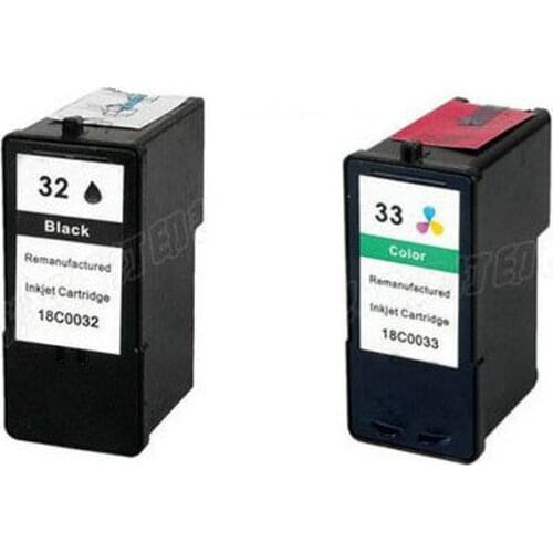 Einkshop 2Pk for Lexmark 32 33 Ink Cartridge For Lexmark X7350 X5450 X5210 X5470 P4350 X7170 Z810 Z812 Z815 Z816 Z818 P4330