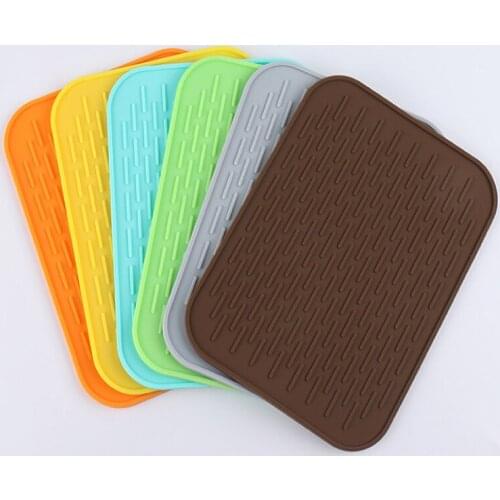 Kitchen Heat Resistance Table Mat Non-slip Trivet Pot Tray Practical Safety Silicone Pot Pan Bowl Dish Holder Mat Pad Placemat