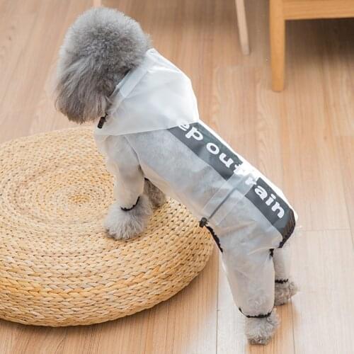Summer Pet Dog Raincoat The Dog Face Pet Clothes Jumpsuit Waterproof Dog Jacket Dogs Water Resistant Clothes for Dogs Pet Coat