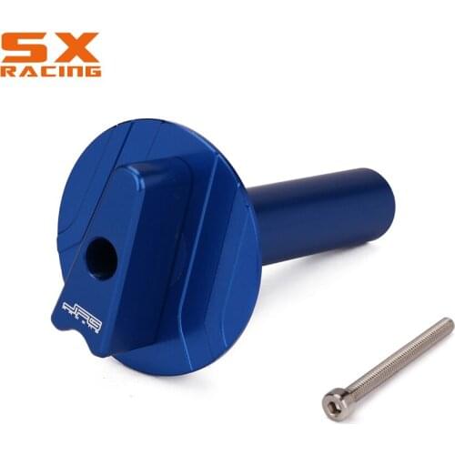 Motorcycle CNC Blue Aluminum Fuel Gas Petcock Valve Turn Knob Switch Screw For YAMAHA YFM350 04-14 YFM400 00-08 YFM450 YFM660