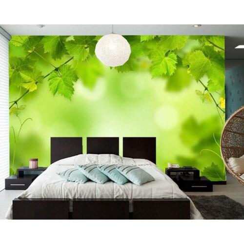 Custom Foliage Green Nature wallpaper papel de parede,hotel restaurant living room TV wall bedroom 3d mural modern wall covering