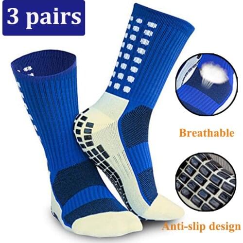 New Men Football Socks Sports Socks Mid-tube Dispensing Anti Slip Soccer Socks Cotton Calcetines cycling Socks Sport Stockings