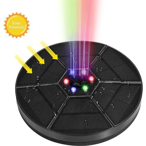 New Solar Fountain Pump Solar Fontein Bird Fountain Water Floating Fountain Pond Garden Patio Decor Lawn Decoration Water Power