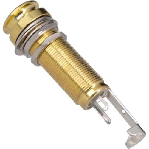 Threaded Cylinder Output Plug Socket for Electric Guitar Bass Parts Endpin Jack 59mm