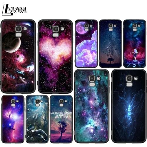 Black Star Space For Samsung Galaxy J2 J3 J4 Core J5 J6 J7 J8 Prime duo Plus 2018 2017 2016 Silicone Phone Cover