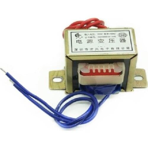 EI48 copper power transformer 8W/VA 220V to 6V/9V/12V/15V/18V/24V/30V single and double Input voltage 220V
