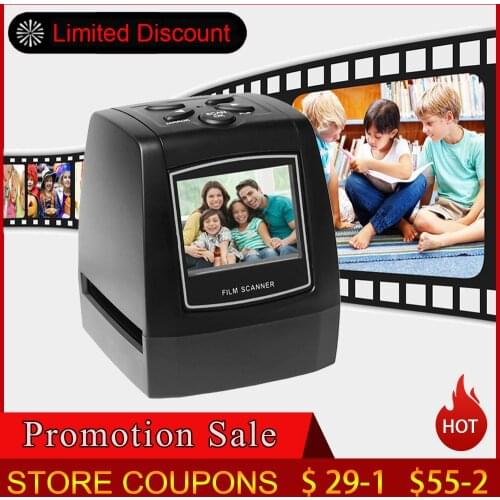 35mm 135mm Negative Film Scanner Slide Film Converter Photo Digital Image Viewer with 2.4" LCD Build-in Editing Software