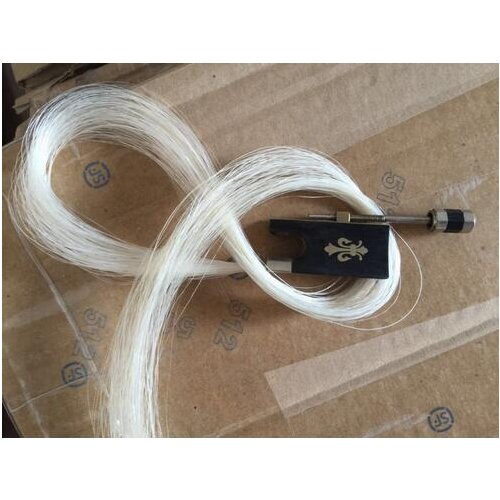 Ebony Violin bow frog installed horse hair copper mounted