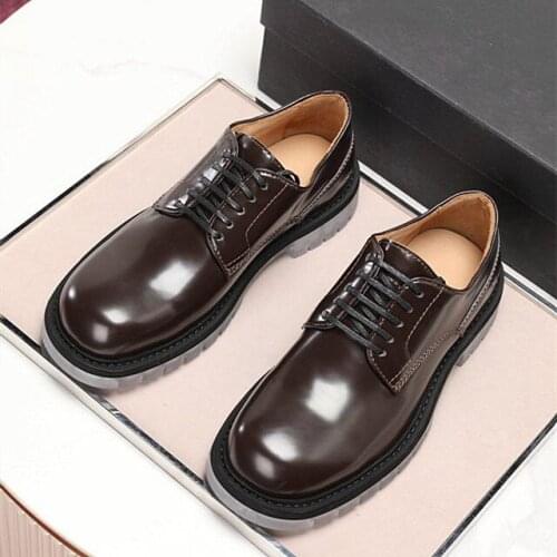 B Home 2021 Classic Fashion New Mens Leather Shoes Genuine Leather Derby Shoes Simple Elegant Simple Elegant Banquet Wedding