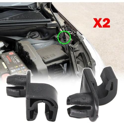 2pcs Car Hood Bonnet Stay Rod Clip Universal Support Stay Clips Clamp For Berlingo C3 C4 Car Accessories fasteners and clips