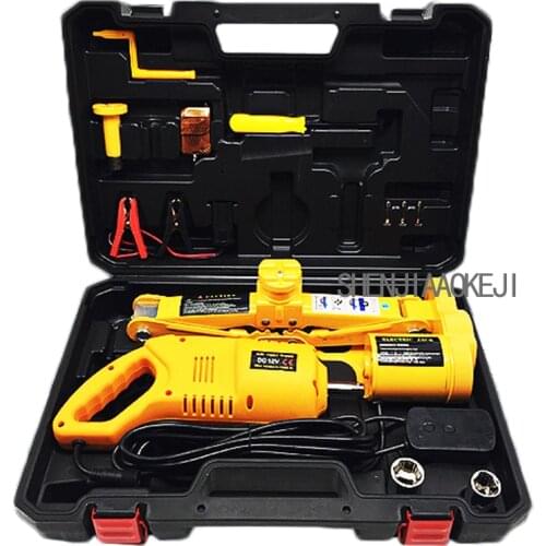 12V Electric Car Jack And Wrench Tool Kit Hydraulic Quick Change The Artifact Portable Hardware Toolbox 100W