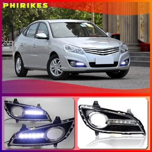 2pcs For Hyundai elantra 2011-2016 LED DRL For elantra High brightness guide LED DRL led fog lamps daytime running lights