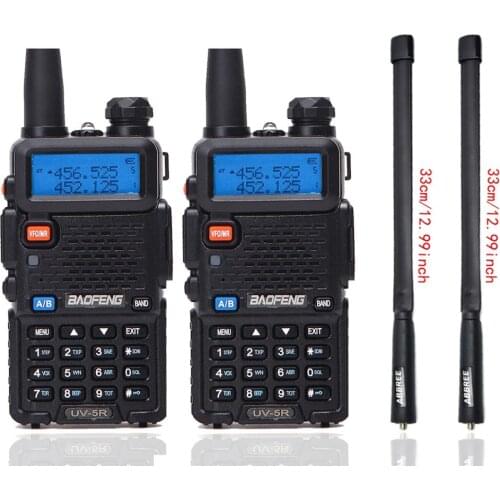 2PCS BaoFeng UV-5R Dual Band VHF/UHF136-174Mhz&400-520Mhz Walkie Talkie Two way radio Baofeng Handheld UV5R Ham Portable Radio