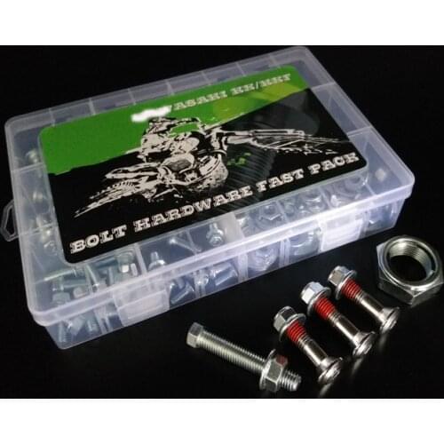 110 PCS Front and rear mudguard bolts and screws For All KAWASAKI KX KXF 2001 2002 2003 2004