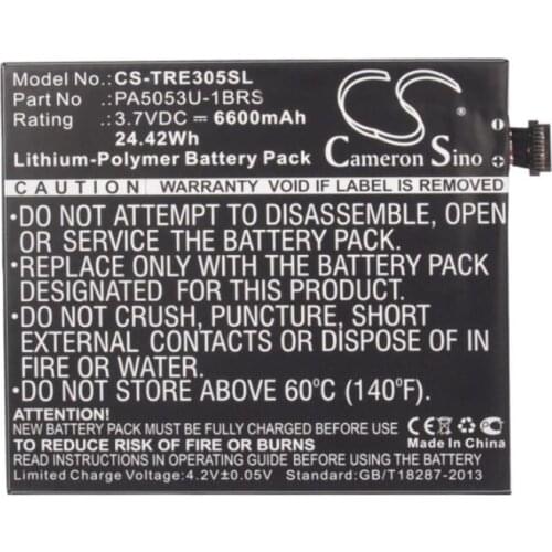 Cameron sino 6600mah battery for TOSHIBA AT205 AT205-T16 AT305 Excite 10 10LE PA5053U-1BRS Tablet Battery