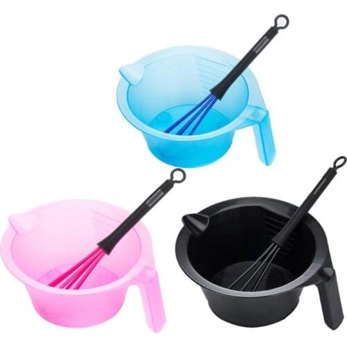 Hair Dyeing Bowl Whisk Dye Cream Dyestuff Whisk Hairdressing Styling Tool