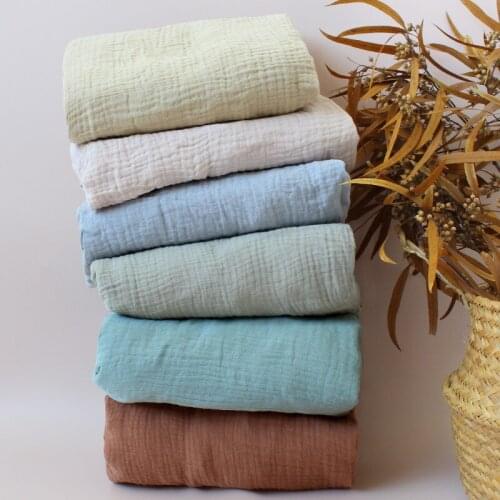 2021 solid color crib bed sheet spring and autumn pure cotton linen high quality childrens bedspread baby bed sheet large size