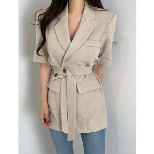 Женские пиджаки с коротким рукавом Dingaozlz China At AliExpress