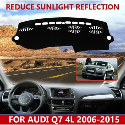 For Audi Q7 4L 2006-2015 Right Left Hand Drive Good Polyester Material Anti Light Car Dashboard Cover Mat