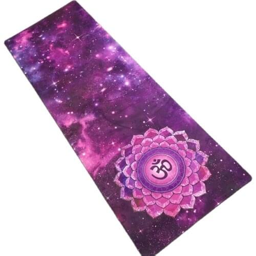 Purple Star Sky Suede Skin Natural Rubber Eco-friendly Slip-resistant Hot Yoga Best Yoga Mat Fitness Rubber Mat