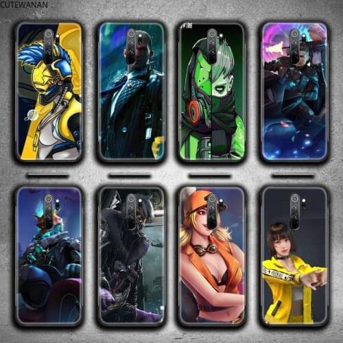 Free fire game art Phone Case for Redmi 9A 9 8A 7 6 6A Note 10 9 8 8T Pro Max K20 K30 Pro