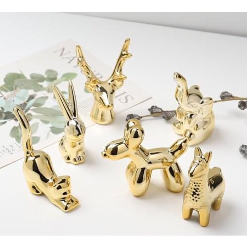 Ins Creative Ornaments Ceramic Crafts Home Wedding Decoration Accessories Modern Living Room Porch Roomporch Miniature Figurine