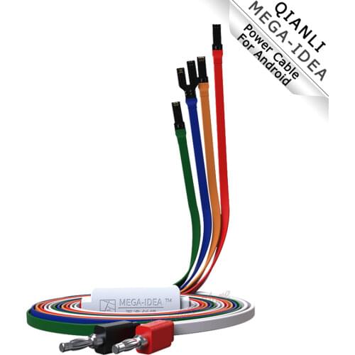 QIANLI MEGA-IDEA Power Cable Android 1m for Samsung XIAOMI Huawei vivo / oppo one button boot on 4-color anti burn power cord