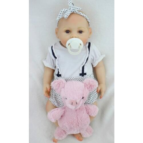Fashion doll reborn 43cm full silicone reborn baby dolls safe child doll gift toys bebe alive reborn bonecas