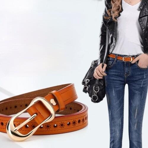 New Womens Leather Belts Fashion Womens Hollow Belts Buckle Casual Belts Luxury Belt Designers Women 2.3cm